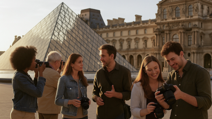 Photographie au Louvre
